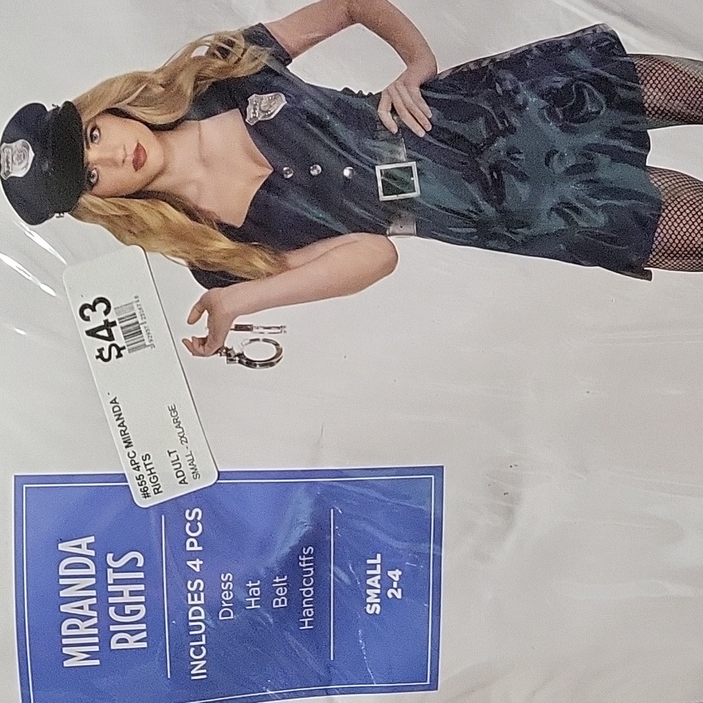 NWT police officer costume